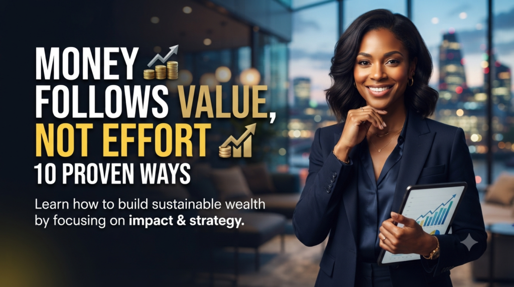 Money Follows Value Not Effort: 10 Proven Paths to Wealth