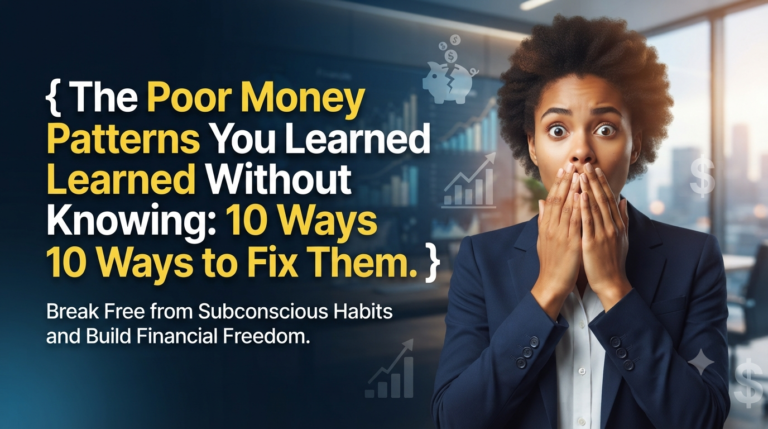 The Poor Money Patterns You Learned Without Knowing: 10 Ways to Fix Them