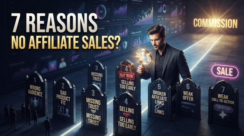 7 Reasons Your Affiliate Links Get No Sales: 7 Proven Fixes